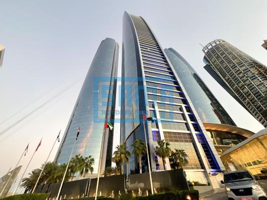 Sophisticated One Bedroom Apartment with Stunning Sea View for Rent located at Etihad Tower, Corniche Road, Abu Dhabi