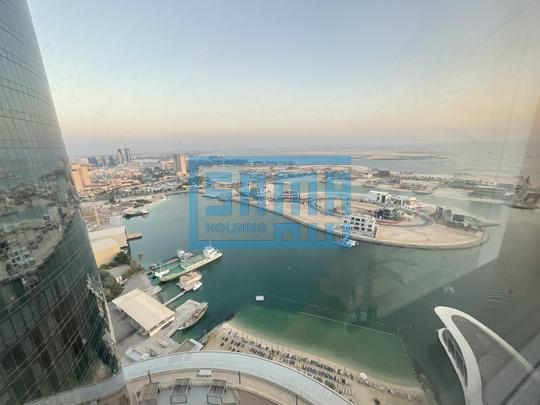 Sophisticated One Bedroom Apartment with Stunning Sea View for Rent located at Etihad Tower, Corniche Road, Abu Dhabi