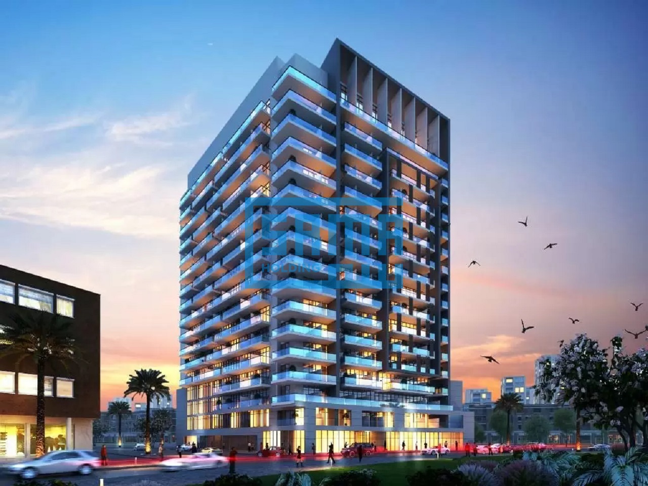 Magnificent one Bedroom Apartment for Sale in Downtown Jebel Ali District of Dubai, Alexis Tower Residence